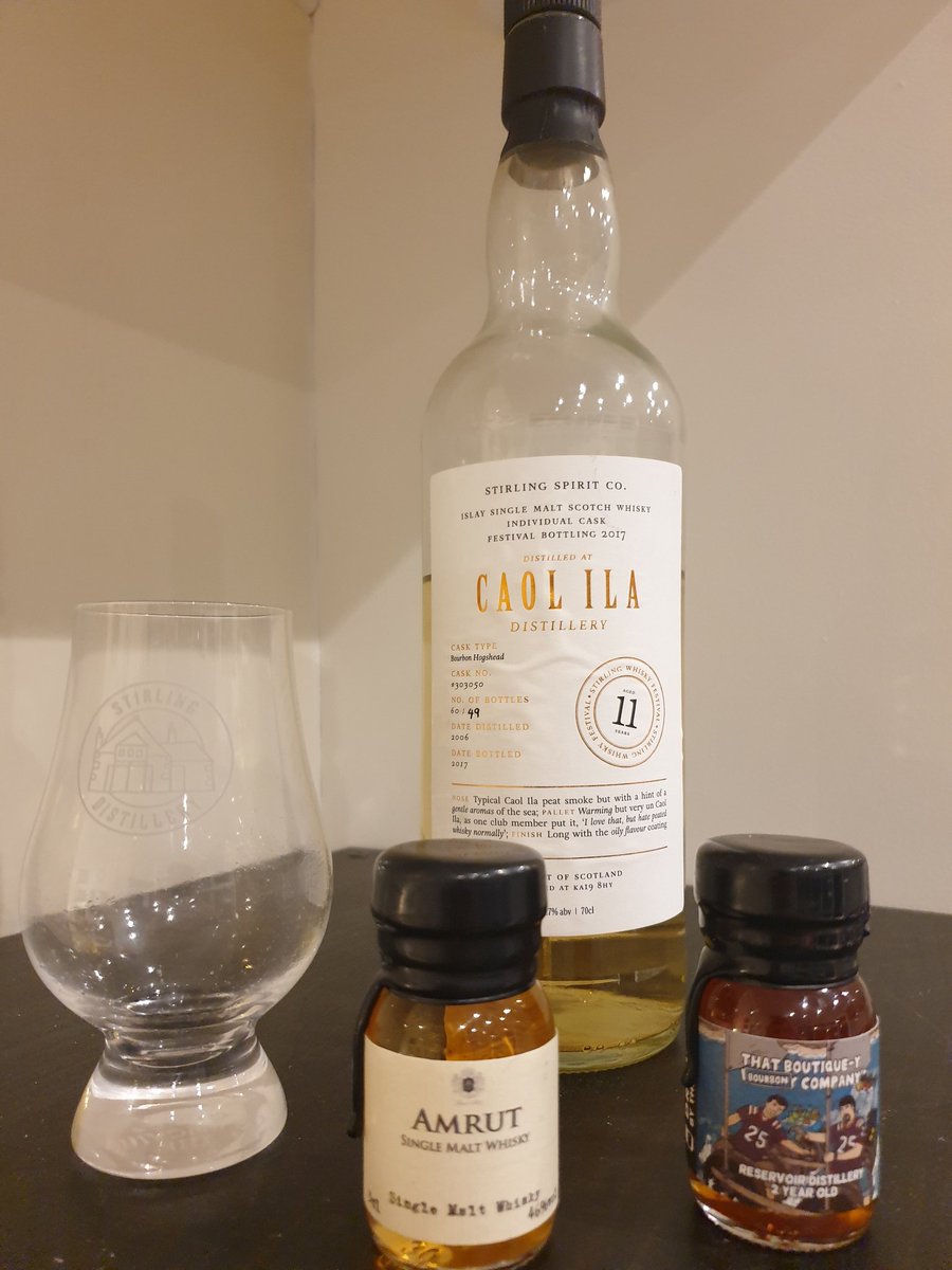 Geoff Gilmore (@geoffgilmore1) on Twitter photo A long overdue #FridayNightDram and it's a bit of a world tour! <a href="/ReservoirDist/">Reservoir Distillery</a> 2yo from <a href="/BoutiqueyWhisky/">That Boutique-y Whisky Company</a>, a lovely little <a href="/amrut/">amrut p. patel</a> and @StirlingWhisky festival Caol Ila 11yo. Slainte 🥃🥃 A long overdue #FridayNightDram and it's a bit of a world tour! <a href="/ReservoirDist/">Reservoir Distillery</a> 2yo from <a href="/BoutiqueyWhisky/">That Boutique-y Whisky Company</a>, a lovely little <a href="/amrut/">amrut p. patel</a> and @StirlingWhisky festival Caol Ila 11yo. Slainte 🥃🥃