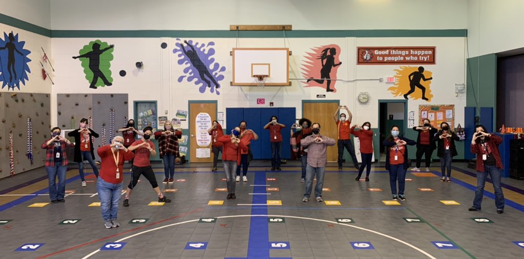 The Rocket staff has “HART”!!! @HARTROCKETS1 #AISDGoesRed2021 #AISDHasHeart #BeWellDoGood