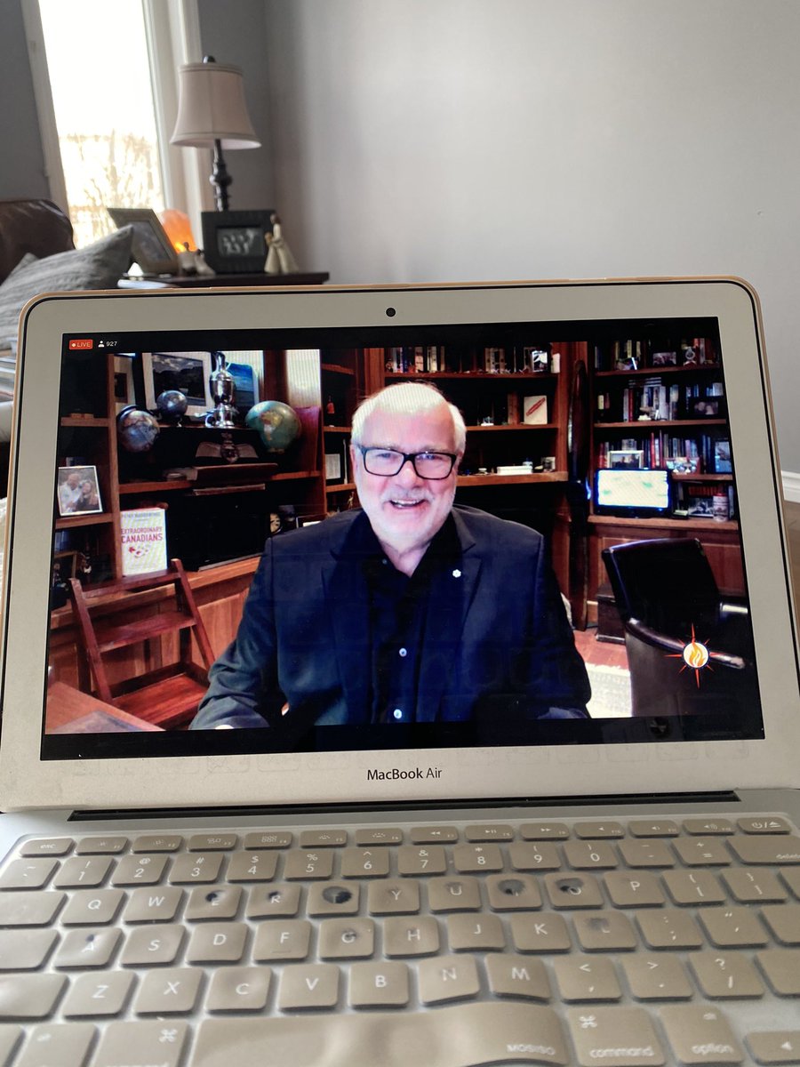 MrsBoehm's tweet photo. A fabulous book end to an amazing @NCTCA conference. Didn’t expect to be choked up but @petermansbridge is articulating and capturing what I feel so eloquently. 👏#reslience #extraordinaryleadership #bottomupleadership #comingtogether #canadians https://t.co/hXnBCvhby1