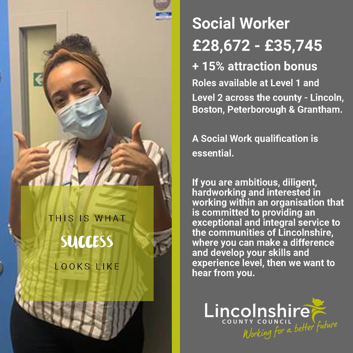 We are recruiting for Social Worker positions across the county. If you want to join our hard working Adult Social Care Hospital Team then take a look at the opportunities on our jobs page: qoo.ly/3aj2b9 #socialcare #socialwork #lincoln #boston #grantham #peterborough