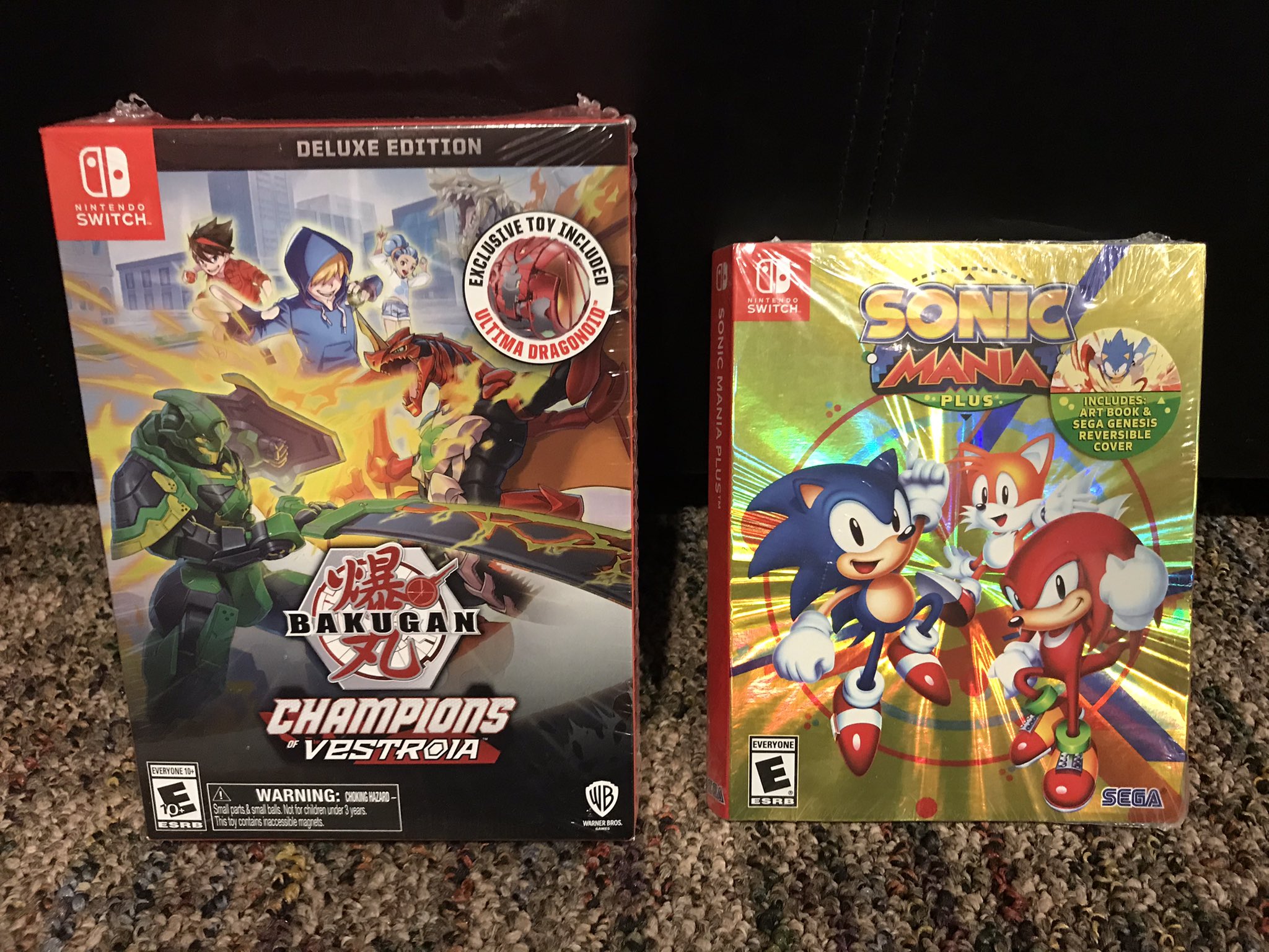 Sonic Mania PLUS Cover Art: Reversible Insert & Case for Nintendo Switch