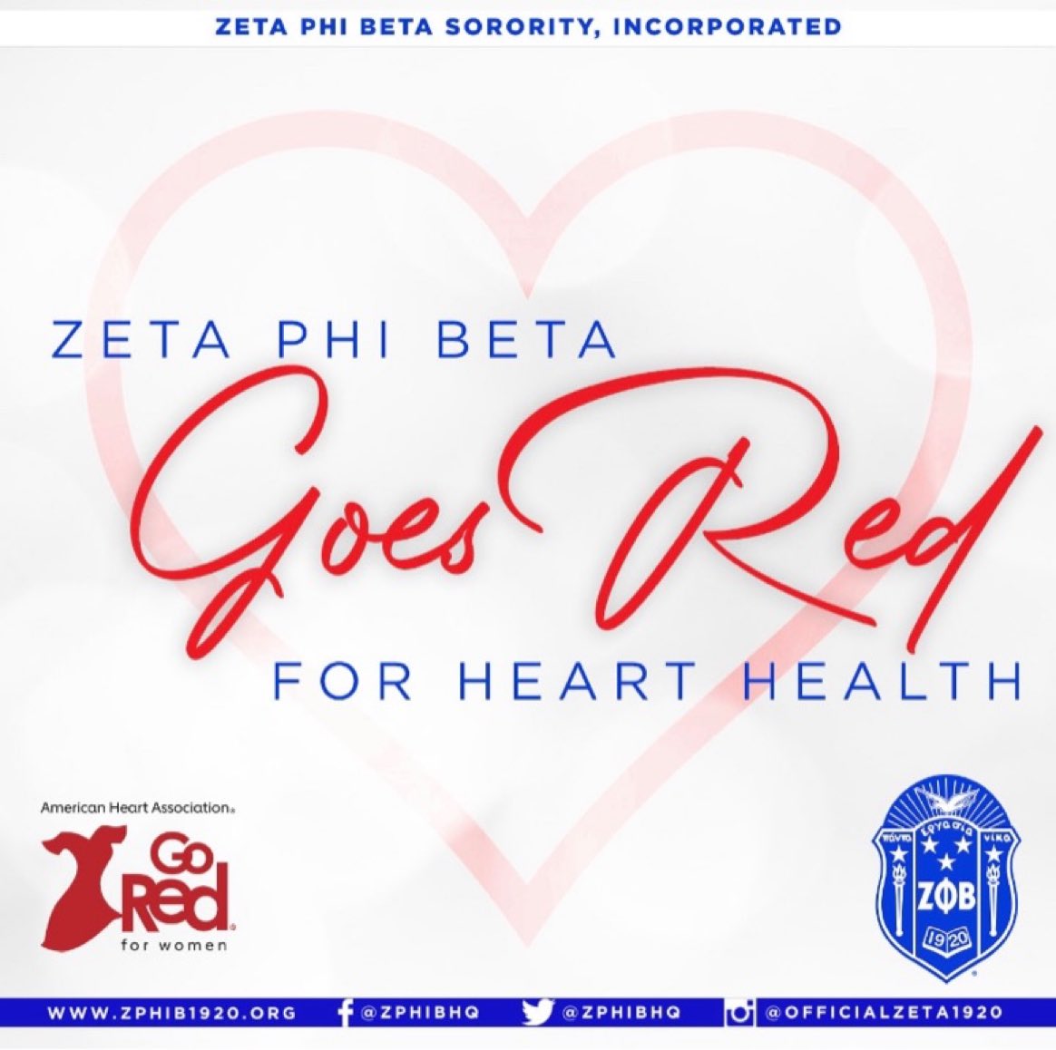 OhioStateZetas's tweet photo. Today is National #WearRedDay ! We’re joining in with the National Institute for Health to bring awareness of how important it is to be heart healthy. Small acts can help protect #OurHearts. 

https://t.co/WfcjmNhkK7   

#zetaphibeta #zphib1920 #healthyhearts https://t.co/fOSrBsdUjT