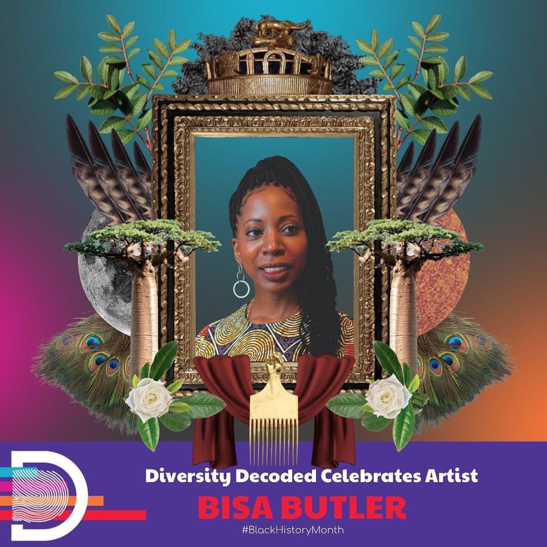 DiverseDecoded's tweet photo. Diversity Decoded is proud to celebrate Bisa Butler, a prolific emerging African-American artist that wields fabric like a paintbrush in her stunning textile portraitures. 

#diversitydecoded #blackhistorymonth https://t.co/cGc6wfrDdD