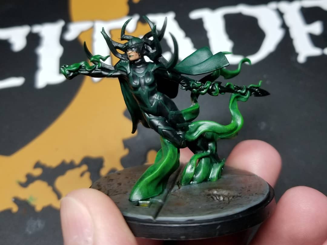 ToyWizStore's tweet photo. "Kneel"
"Beg your pardon?"
"Kneel. Before your queen."
#marvel #marvelcomics #thorragnarok #thor #loki #hela #marvelcrisisprotocol #marvelcrisisprotocolminiatures #paintedmodels #wargaming #wargames #tabletopgames #asmodee #atomicmassgames #toywiz #toywizstore https://t.co/ay4rCOfrL4