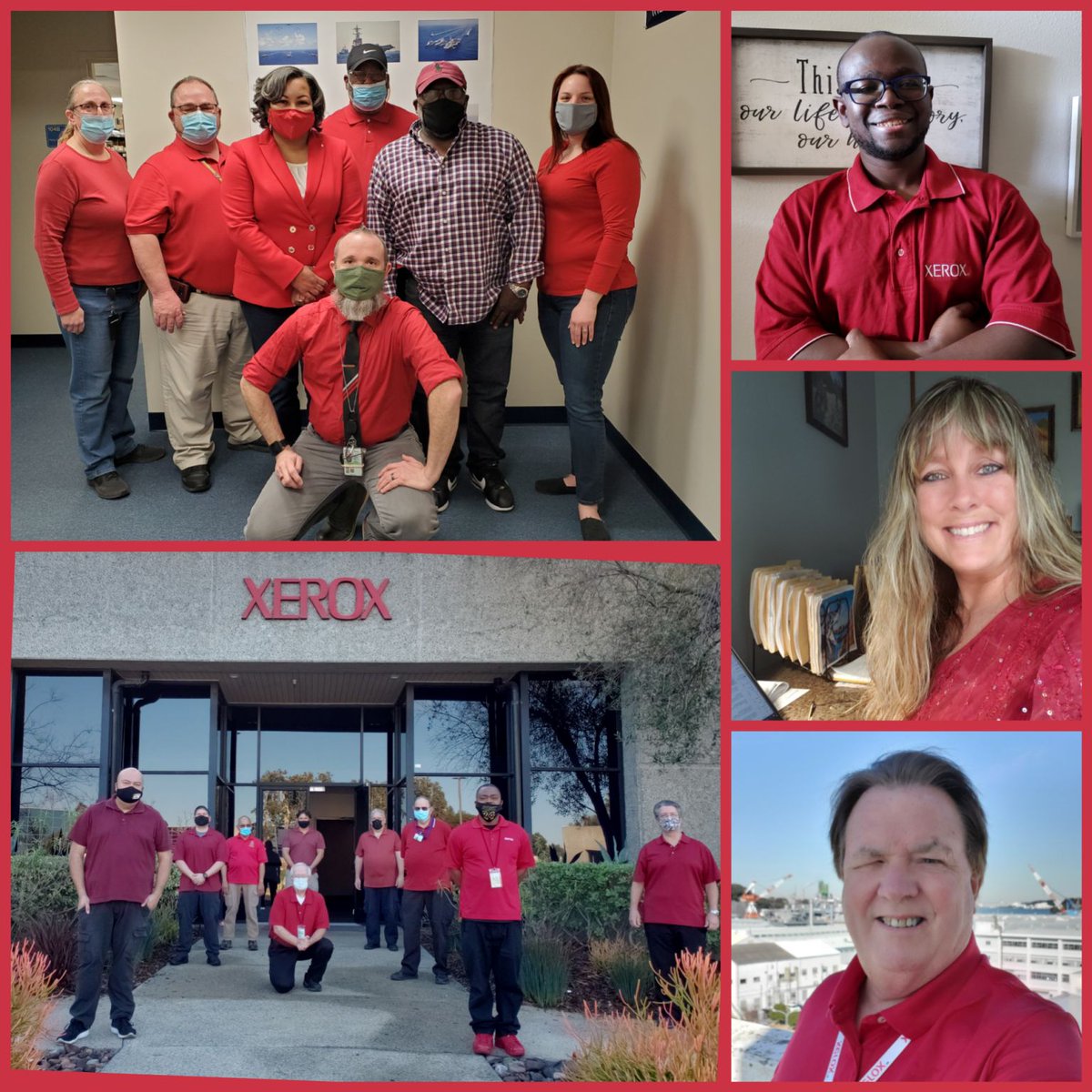 TWA_Network's tweet photo. Here are some of our members wearing red today to help raise awareness for heart health! #WearRedandGive #GoRedforWomen #WearRedDay #XeroxTWA https://t.co/xkc55XP01X