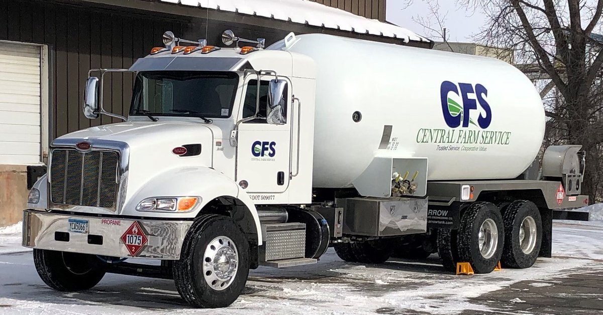 cfscoop's tweet photo. This new CFS Propane Truck received its logos today and is on its way to Mapleton. This weather will certainly put it to the test. #cfsproud #itscold #cfssafe https://t.co/cUo4aXRslJ