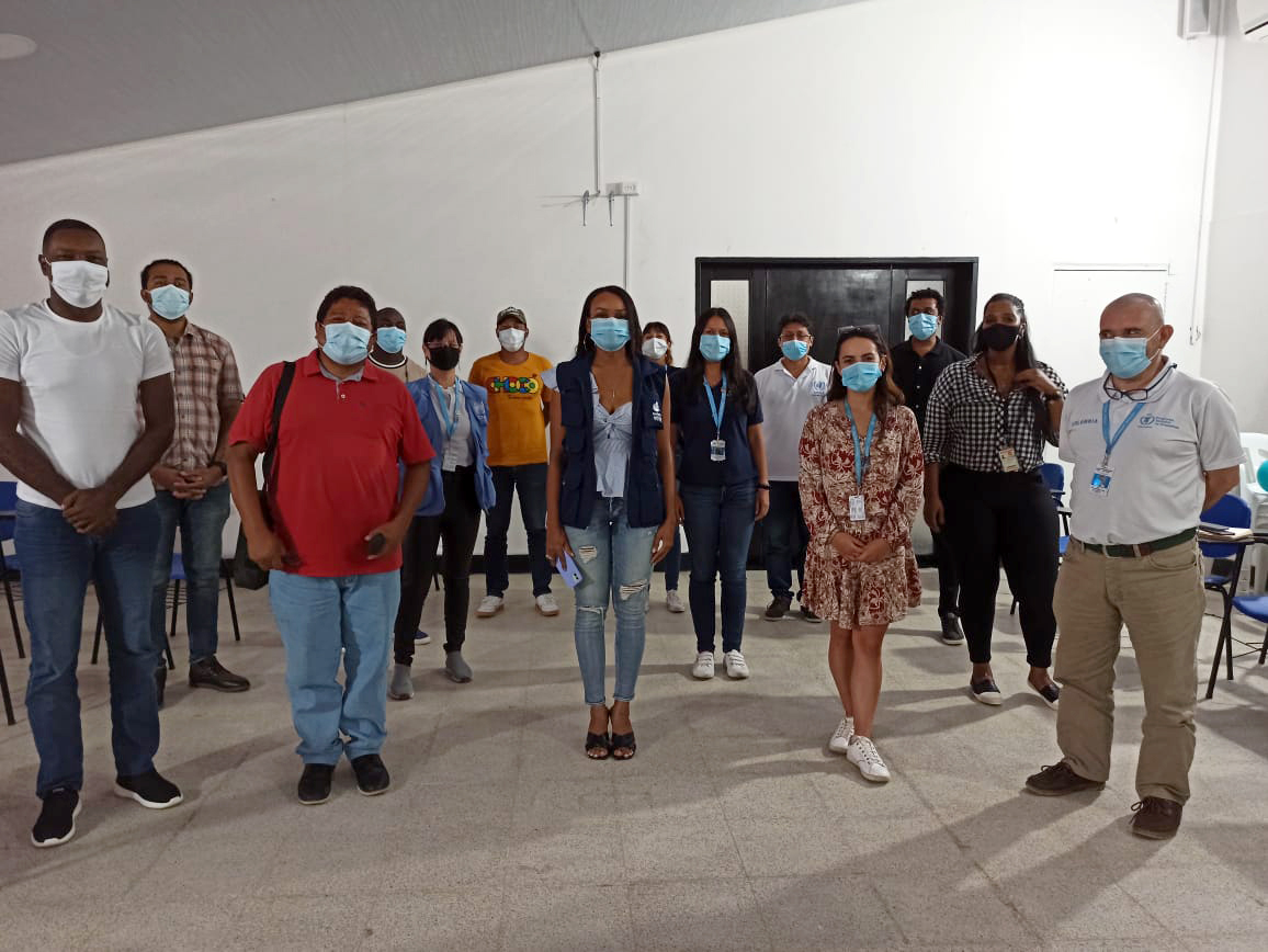 OCHACOLOMBIA's tweet photo. Reunión entre los Equipos Locales de Coordinación  #ELCAntioquia, #ELCCórdoba y #ELCChocó con @GobChoco @DefensoriaCol @UnidadVictimas @FISCHETNICO para socializar la Estrategia Regional de Coordinación de los tres departamentos y así responder a las afectaciones humanitarias https://t.co/dNctF5Vb7B