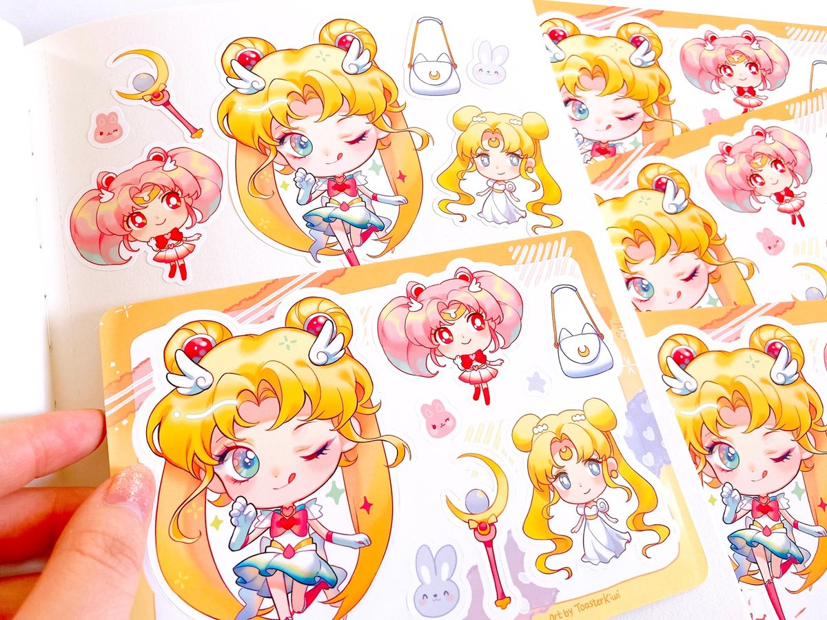 New Sailor moon Usagi stickers now up in my shop! Suggest me other Sailor Scouts to make stickers for :D
https://t.co/unvSWDafa3  