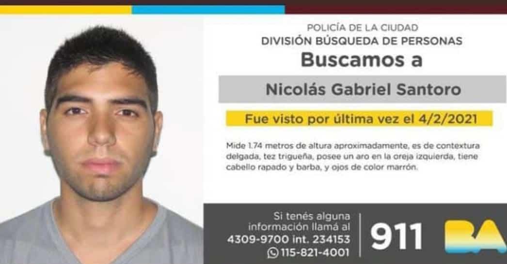 Daropellegrini3's tweet photo. Se busca a Nicolás Gabriel Santoro ...por favor ayudar a difundir....✌️🇦🇷 https://t.co/YuoUN6LfjX
