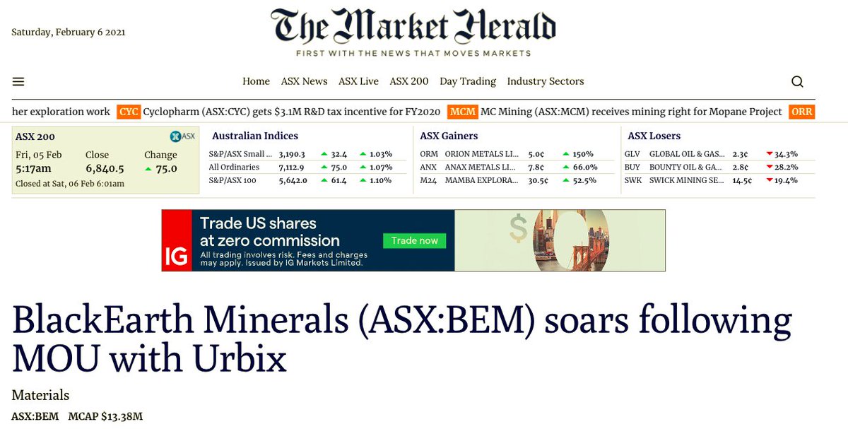 AlliedGraphite's tweet image. Shares in BlackEarth Minerals “Skyrocket” After Urbix MOU Announced: ow.ly/W6cZ50DsQkJ   #graphite #advancedmaterials #graphitepurification #urbix