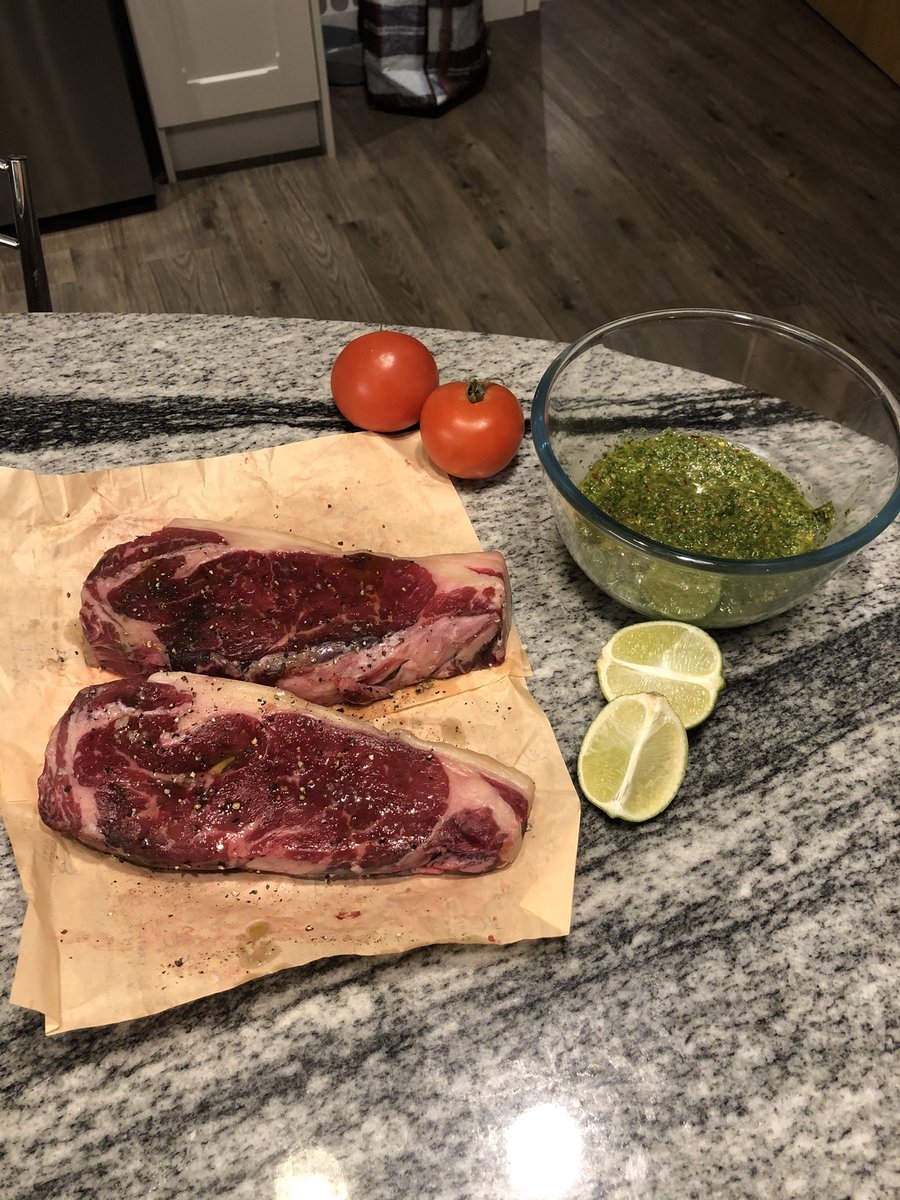 jtevans13's tweet photo. Dry aged sirloin supplied by @butchersatdarts cooked dirty on the @BigGreenEggUK and served with chimichurri butter as inspired by @devonwoodsmoke. https://t.co/2fZxQsm67Q