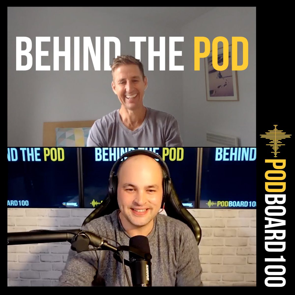 PodBoard100's tweet photo. If you're a fan of Howie Games, you are going to love the interview we had with him for #BehindThePod 
Follow us to be the 1st to hear of the release of @MarkHoward03 episode. We also have soon to be released episodes with @Wil_Anderson @andytomlee + @MarcFennell for the Aussies https://t.co/vCTdrhD833