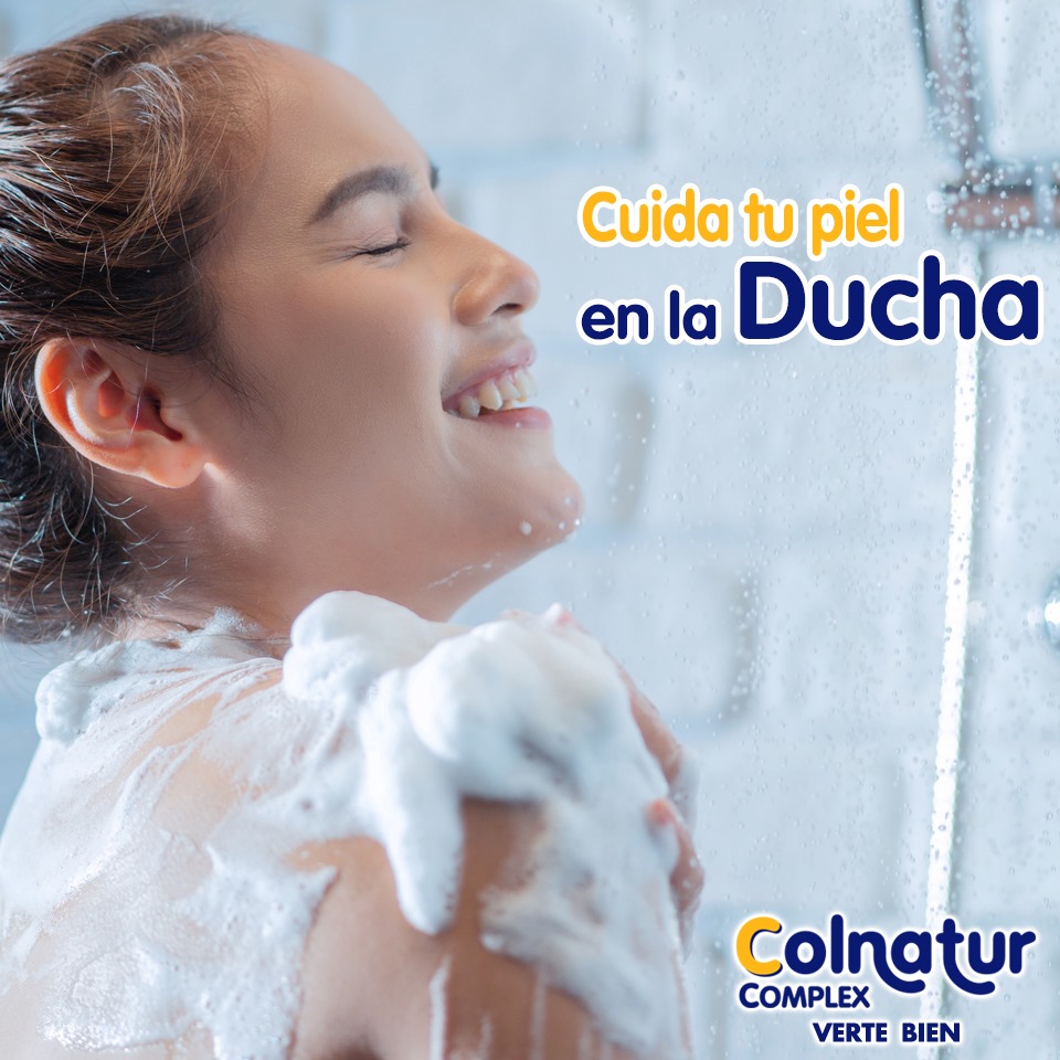BagoBolivia's tweet photo. Dúchate con agua tibia, el exceso de calor hace daño a la piel, utiliza jabones suaves y seca la piel presionándola suavemente; no la frotes con agresividad.
#VerteBien #SaludyBienestarBagó #ColnaturComplex #ColnaturBolivia https://t.co/bhnLmGgo2C