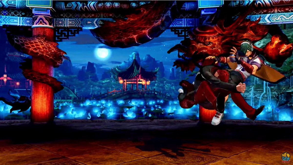 Speaking of which, the trailer shows off one of Iori's classic combos that's been around for at LEAST 20 years. Standing Close C into Hyaku Ni jū Nana Shiki Aoi Hana, or what people refer to as "Deadly Flower" or "Iori's Rekka".