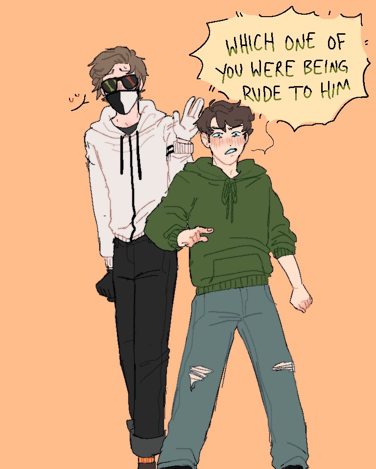 surrealsnails's tweet photo. their friendship is keeping me sane #ranboofanart #tubbofanart #mcytfanart https://t.co/0lvRJP8HMn