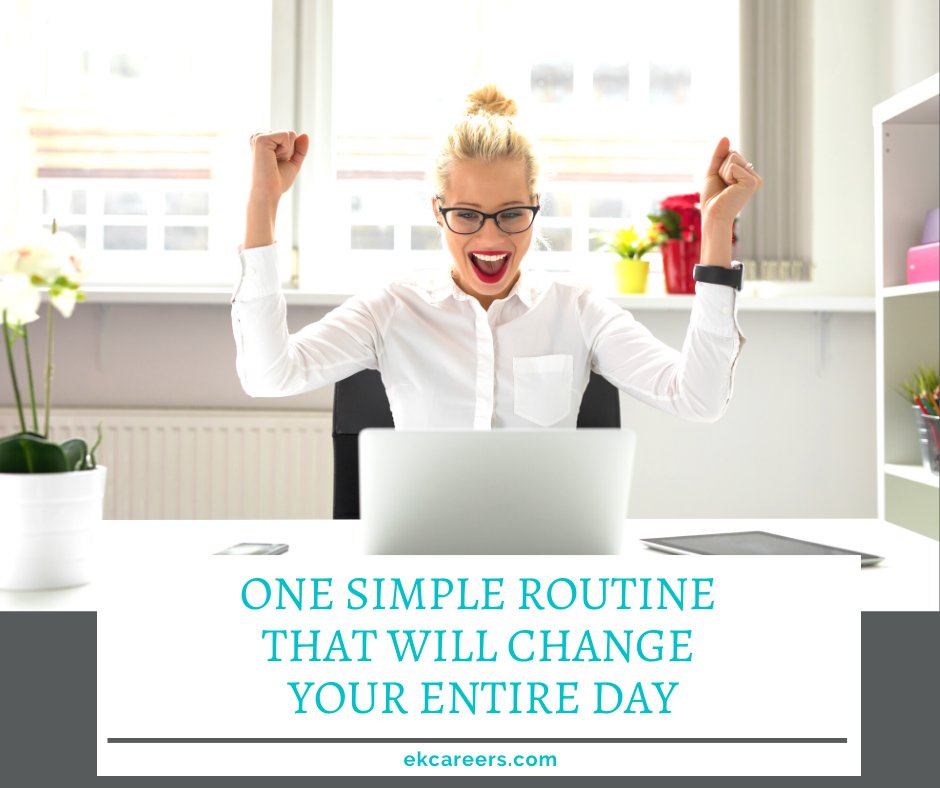 ekcareers's tweet photo. One Simple Routine That Will Change Your Entire Day https://t.co/r9b8lpJHFb https://t.co/rXZvXhOMhp