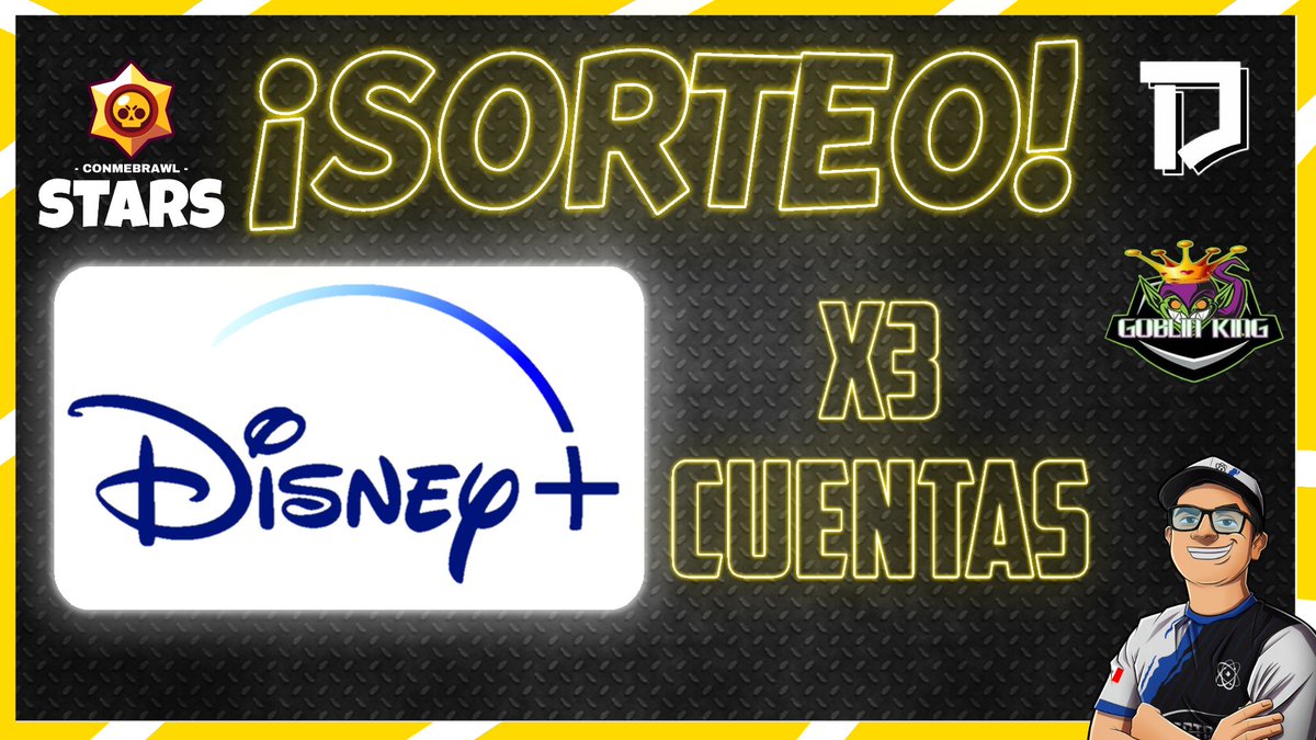 #SORTEO | #BrawlStars ⭐
🎬 3 CUENTAS #DISNEY+ (1 mes c/u)
🍀 3 GANADORES
Requisitos:
⚫Seguir a <a href="/JesusChvez11/">Jesus Chávez</a> <a href="/DreamDesigner__/">Dream</a> @GoblinKing_05
⚪Dar RT y MG a este tweet
⚫Etiquetar a 3 amigos
⚠️Finaliza el 10/01
🏆Ganadores durante el casteo de las Finales
#SéUnaEstrella 🌠