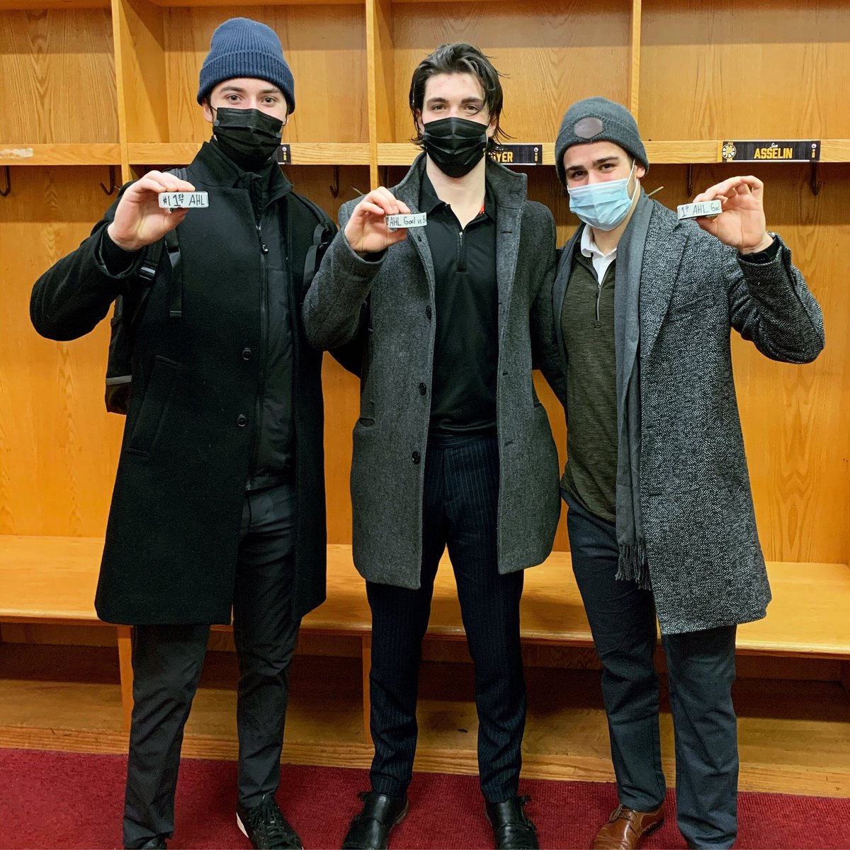 One first career win and a couple of first career goals. Congrats, boys!
#AHLBruins