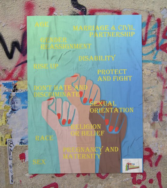raisetheyouth's tweet photo. Students produced these posters as part of a Standing Together project. The project focused on the equality act, protected characteristics and hate crime  #education  #school #community #moreincommon #westandtogether #equality #smsc #semh #raisetheyouth #bolton #manchester https://t.co/zQ2L3RMW7A