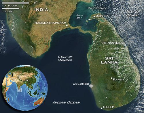 While Sri Lanka is not even 150 Kms from Southern coast of India. What about current Lanka then? And where is original Lanka? Well, Sri Lanka has been known as Singhala Dweep in India for long period of time.