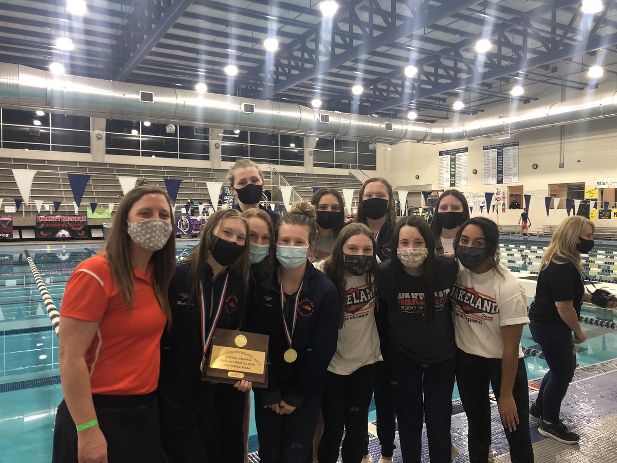 Congrats to these ladies! Region Runners-up and great swims from ALL of them!!! And a fantastic group to coach!! 👏🏻 ❤️ 🏊🏻‍♀️ <a href="/WakelandHS/">Wakeland High School</a>