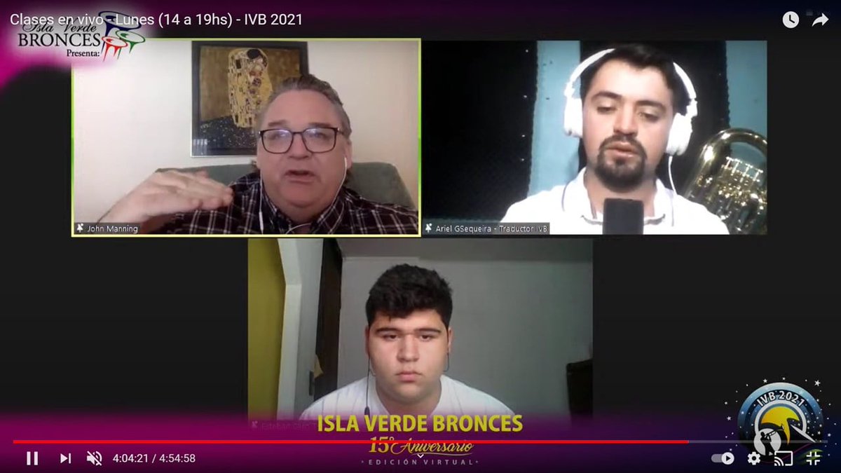 JohnManningIowa's tweet photo. Thank you to the Isla Verde Bronces Festival in Argentina for allowing me to be part of your anniversary virtual event this year! https://t.co/ChmMRrwf0g