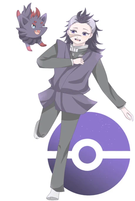 #鬼滅ポケモンみつくりちゃん素敵な企画をありがとう!???玄弥とゾロア描かせていただきました〜!! 