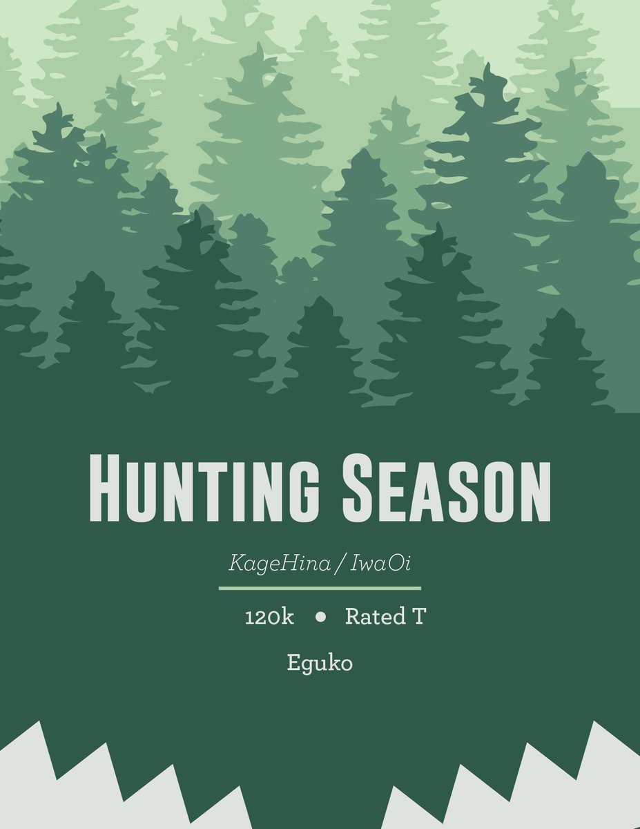 Eguko_fics's tweet photo. To celebrate Hunting Season reaching 1000 kudos I decided to finally make a cover for the story! Yay! Thank you to everyone who has like it, read it and commented on it! You are the greatest!

https://t.co/509MmOjyqi https://t.co/ksYZhOI8qW