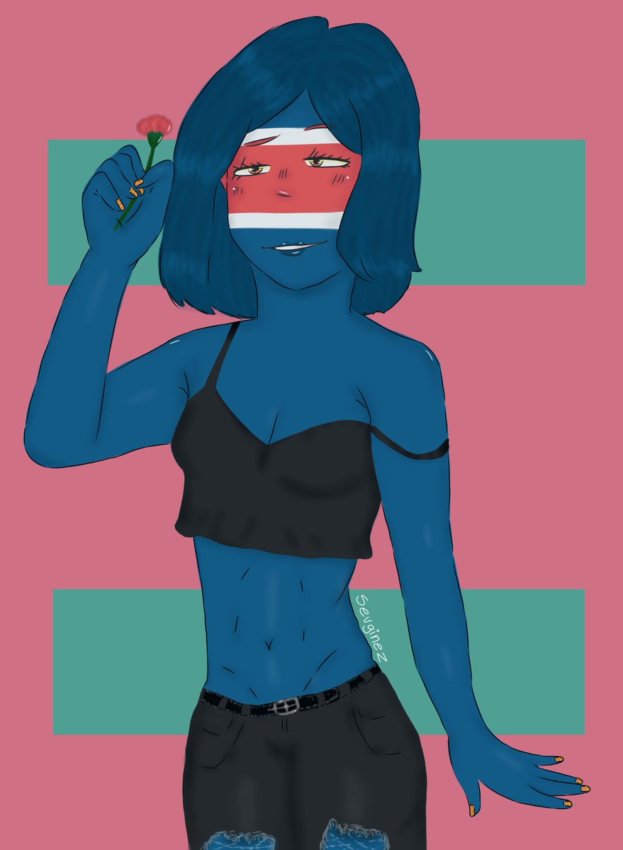 sevginez's tweet photo. Una amiga me dijo que dibujé a Costa Rica,supongo que está bien

#CountryHumans 
#CountryHumansCostaRica https://t.co/toVtvzWjxX