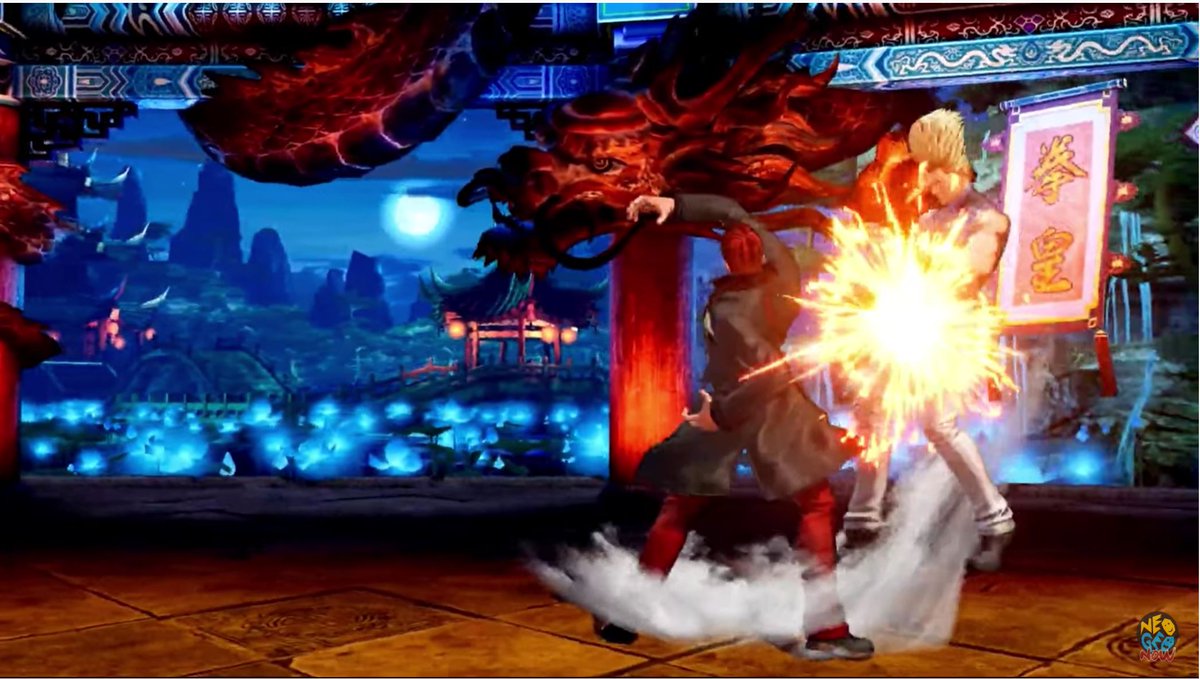 But not as sexy as: Jump C, Down C, EX Rekka, leading into a launch--and the combo isn't even over yet. SNK is really encouraging me to explore juggle potential in this game.