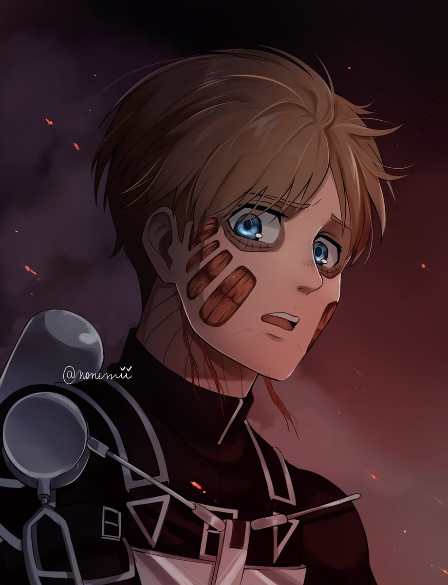 Resraw de armin osi 😳😳 
#shigekinokyojin #armin ##アルミン・アルレルト #アルミン  #arminalert #snk #aots4