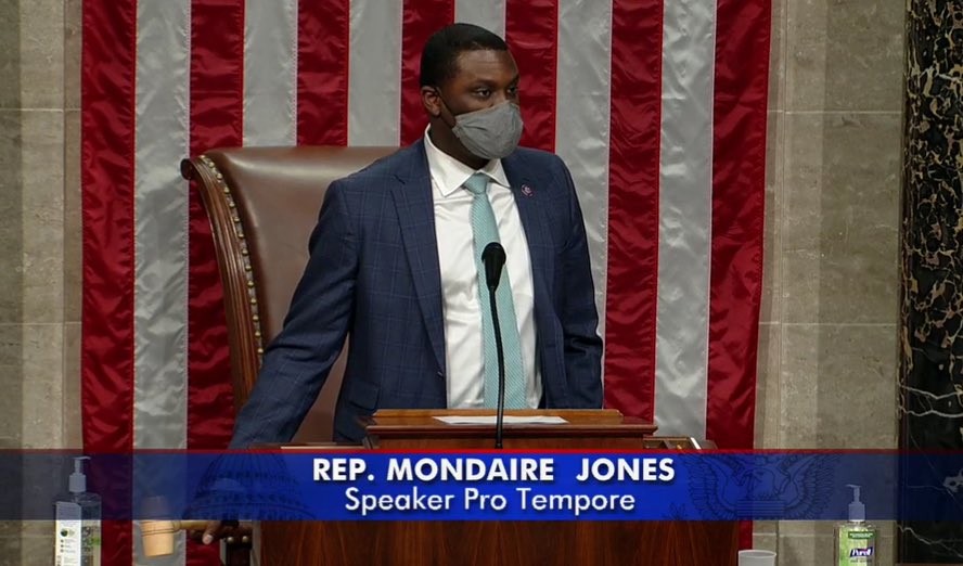 RepMondaire's tweet image. Today, I presided over the U.S. House. It was the first time in history that an openly gay, Black member presided over Congress.

Today was for the kids who wonder whether there’s a place for them in this world, or whether they can really be anything when they grow up. ✊🏿🏳️‍🌈