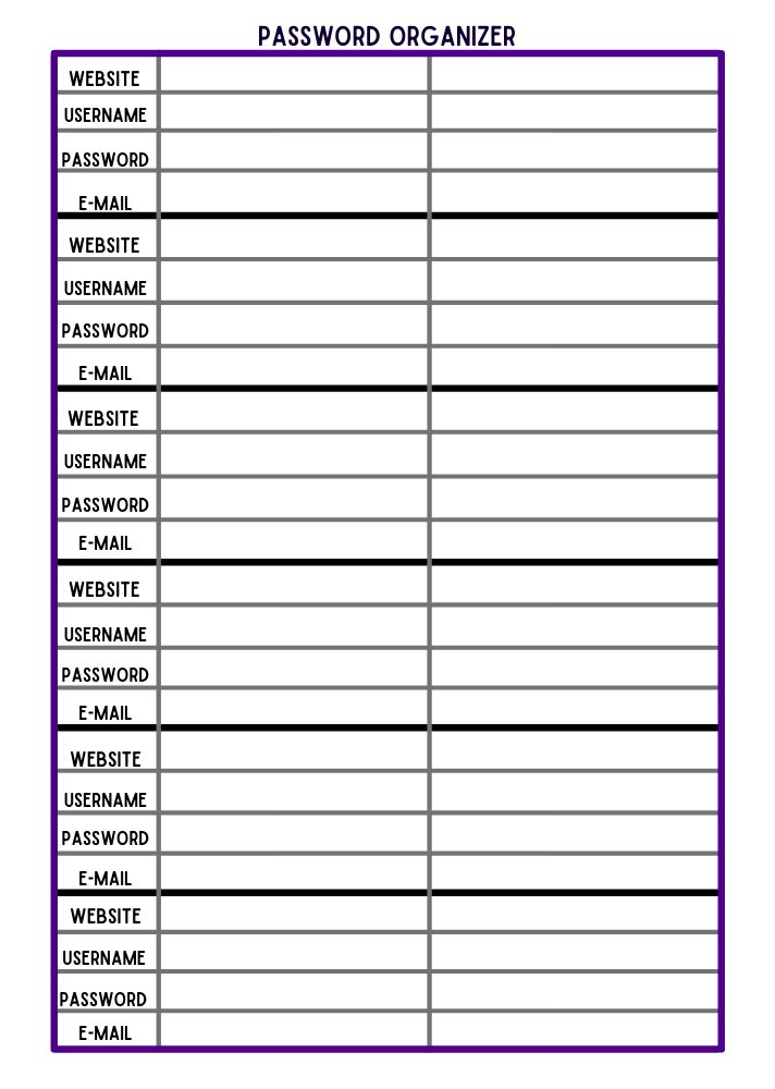Midsummer1942's tweet photo. I saw password organizers on Etsy & thought oh I need that! But they didn't have a lot of space to write so I made my own! https://t.co/OhPlf3aWL7 I thought you guys might find it helpful too ^^ #Etsy #etsyshop #PasswordManager #PasswordOrganizer https://t.co/2EPBhrstiq