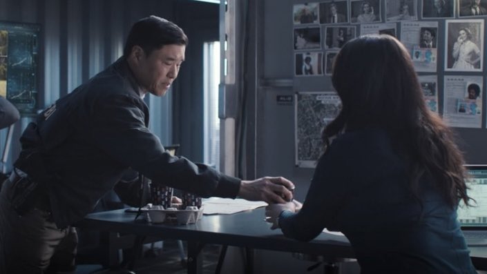 JamieCinematics's tweet image. Bless Jimmy Woo for finally getting my girl some damn coffee. #WandaVision