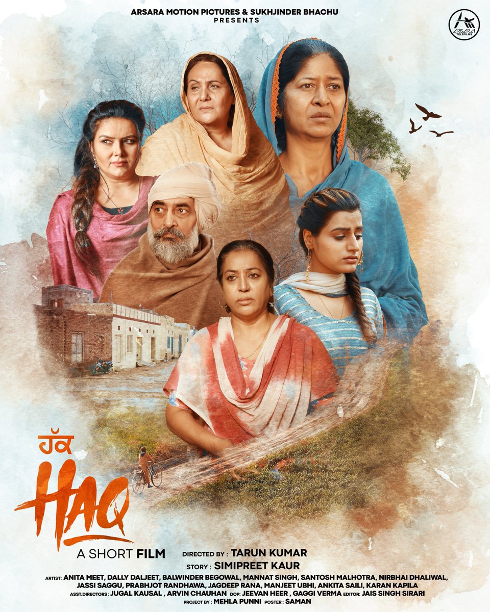 ArsaraMusic's tweet photo. Arsara Motion Pictures &amp; Sukhjinder Bhachu Presents
Haq (Short Film) Coming Soon...
Director: Tarun Kumar
Story: Simipreet Kaur
#Haq #punjabishortfilm #arsaramotionpictures #shortfilm #punjabishortfilm2021 #punjabishortfilmlovestory https://t.co/zB0g7Y9Q8z