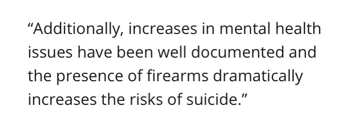 The leading method of suicide in Canada is HANGING. NOT GUNS.2nd most common method is POISON.There is no increased prevalence of suicide IN CANADA correlated to the presence of legally owned guns.THIS statement also refers to US data. It is not the case in Canada.