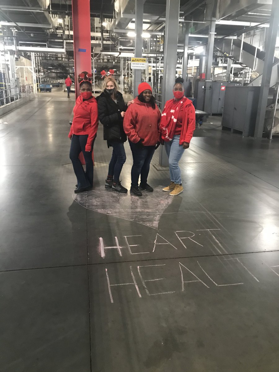 Take care of your heart and it will take care of you! We wore our red on the sort this morning in support of heart health. #WearRedDay