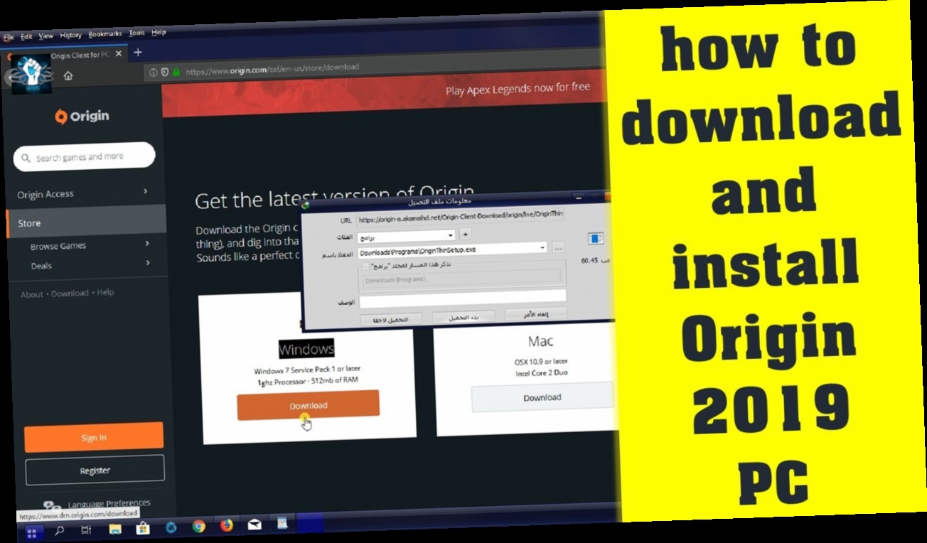 how to download origin on pc windows 10 / Twitter