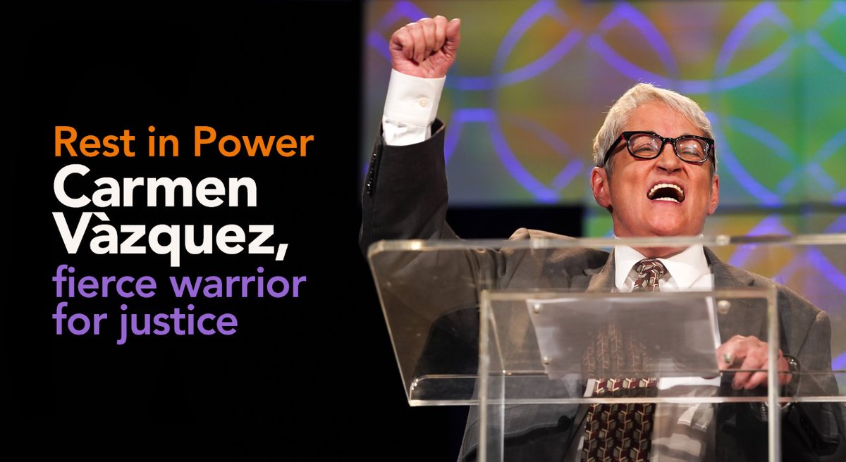 TheTaskForce's tweet photo. Rest in Power Carmen Vazquez, friend, colleague, activist and justice warrior #LGBTQ @nytimes

https://t.co/iEUcwgMpBf https://t.co/kUiudcoIw7