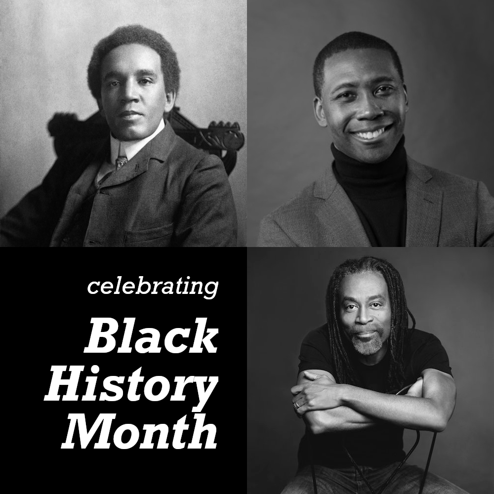 InThePocketPDX's tweet photo. We're celebrating #blackhistorymonth with three pieces from three great composers: #SamuelColeridgeTaylor,  #RolloDilworth, and @bobbymcferrin. 🎶 First tune drops next Friday Feb. 12! 📅 #blacklivesmatter #blackcomposersmatter #blackartistsmatter https://t.co/Xn9tHQITCG