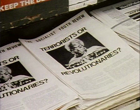 BORN IN FLAMES is a very sharp study of the importance of media autonomy and communication strategies in organizing + a key conversation is when the editors decide to not publish a photo of Adelaide Norris's body after her political assassination  #vulturemovieclub