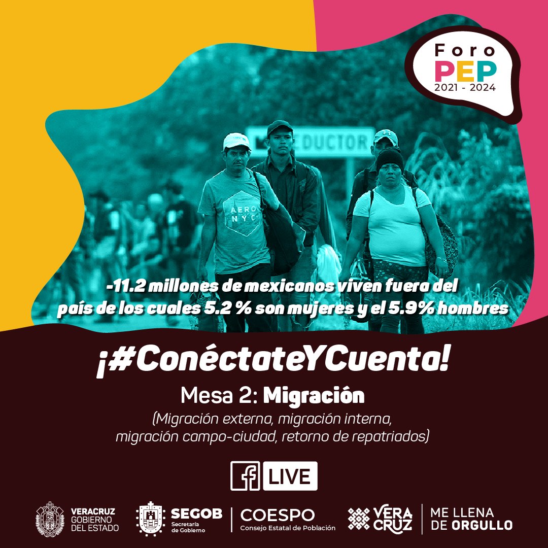 CoespoV's tweet photo. Te compartimos algunos de los datos que nos compartieron los ponentes en la Mesa 2 de trabajo con el tema de Migración del 💬#ForoPEP. Recuerda que continúan nuestras actividades el próximo lunes con el tema Asentamientos Humanos. https://t.co/S3fhAES4Py