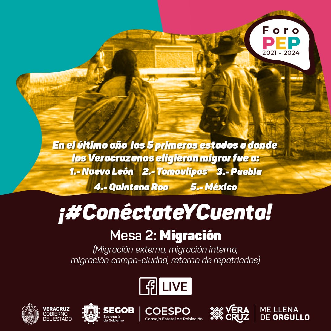 CoespoV's tweet photo. Te compartimos algunos de los datos que nos compartieron los ponentes en la Mesa 2 de trabajo con el tema de Migración del 💬#ForoPEP. Recuerda que continúan nuestras actividades el próximo lunes con el tema Asentamientos Humanos. https://t.co/S3fhAES4Py
