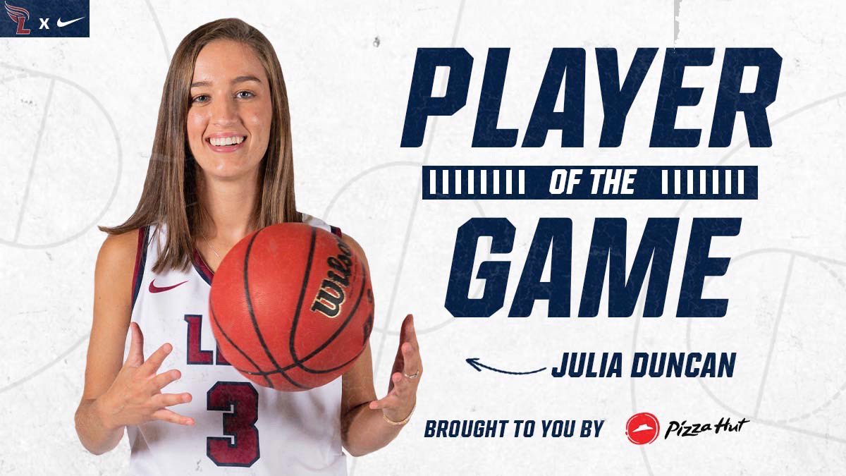 LeeUFlames's tweet photo. Today’s @PizzaHut Player of the Game

Freshman G Julia Duncan

19 points
11 boards
4 assists
5 steals
8/14 FG
3/5 3PT 

First career double-double 😤

She may be a freshman, but she doesn’t play like one. 👀🔥

@LeeUWBball | #FiredUp https://t.co/4gwySZMT5P