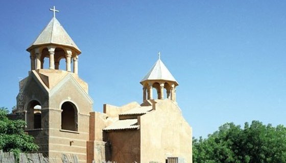 Down the River Nile, Armenians settled in Khartoum, Sudan following the 1894-1896 Hamidian Massacres. They operate the Apostolic Church of Saint Gregory (1957). Once home to 2,000 Armenians only 50 remain today. Most left after the 1969 nationalist takeover.