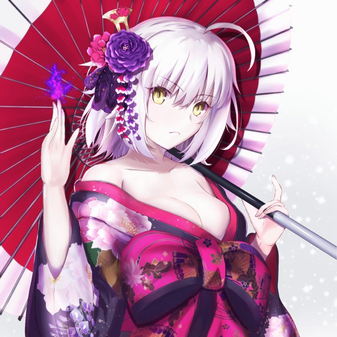 Fgo 花魁姿なジャンヌオルタさんが良いたわわ