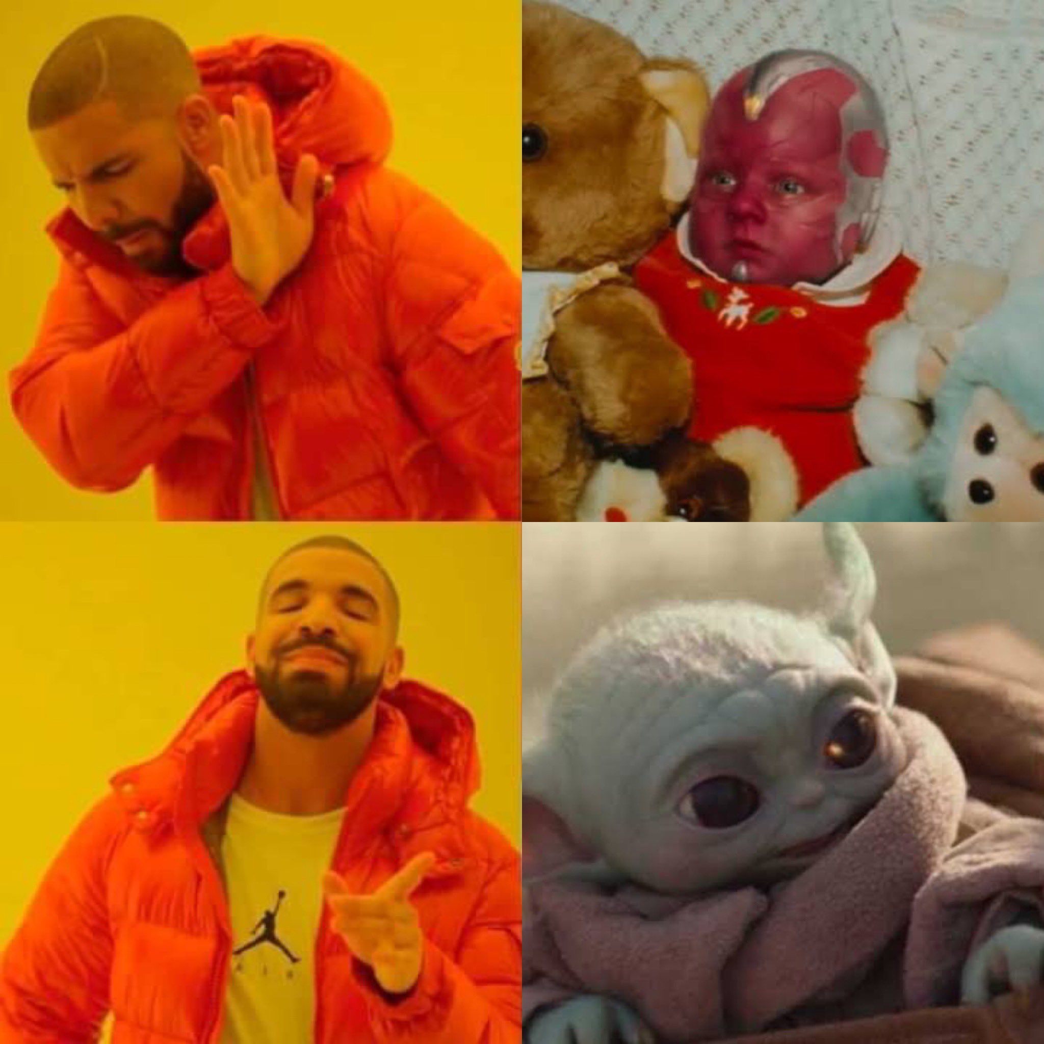 Sombra Del Imperio Vi Un Meme Que Era Una Blasfemia Y Decidi Arreglarlo Grogu Siempre Sera El Bebe Mas Lindo De Esta Galaxia Grogu Starwars Wandavision Thevision Marvel T Co Eohhkkzxmd