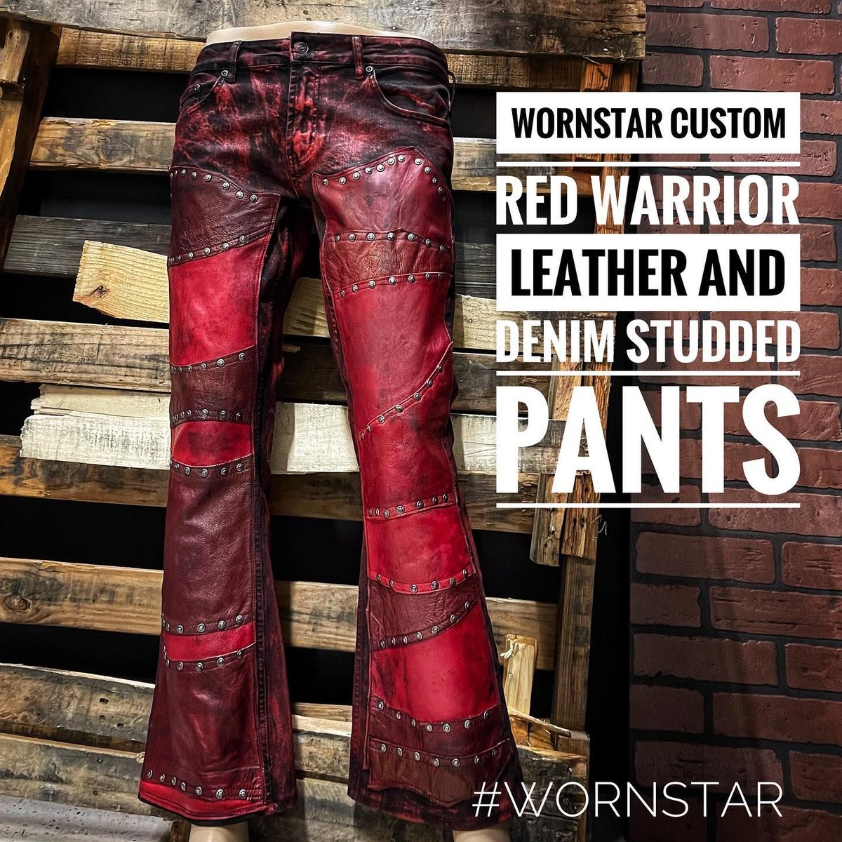 wornstar's tweet photo. https://t.co/Wi13lKMLCj #wornstar #wornstarclothing #wornstarcustomshop #rocknrollstagepants #customstagepants #denimandleather https://t.co/0li86kTWfP