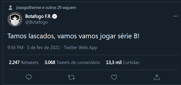 BBB_cortes's tweet photo. @Botafogo https://t.co/xQmmFpuRL9