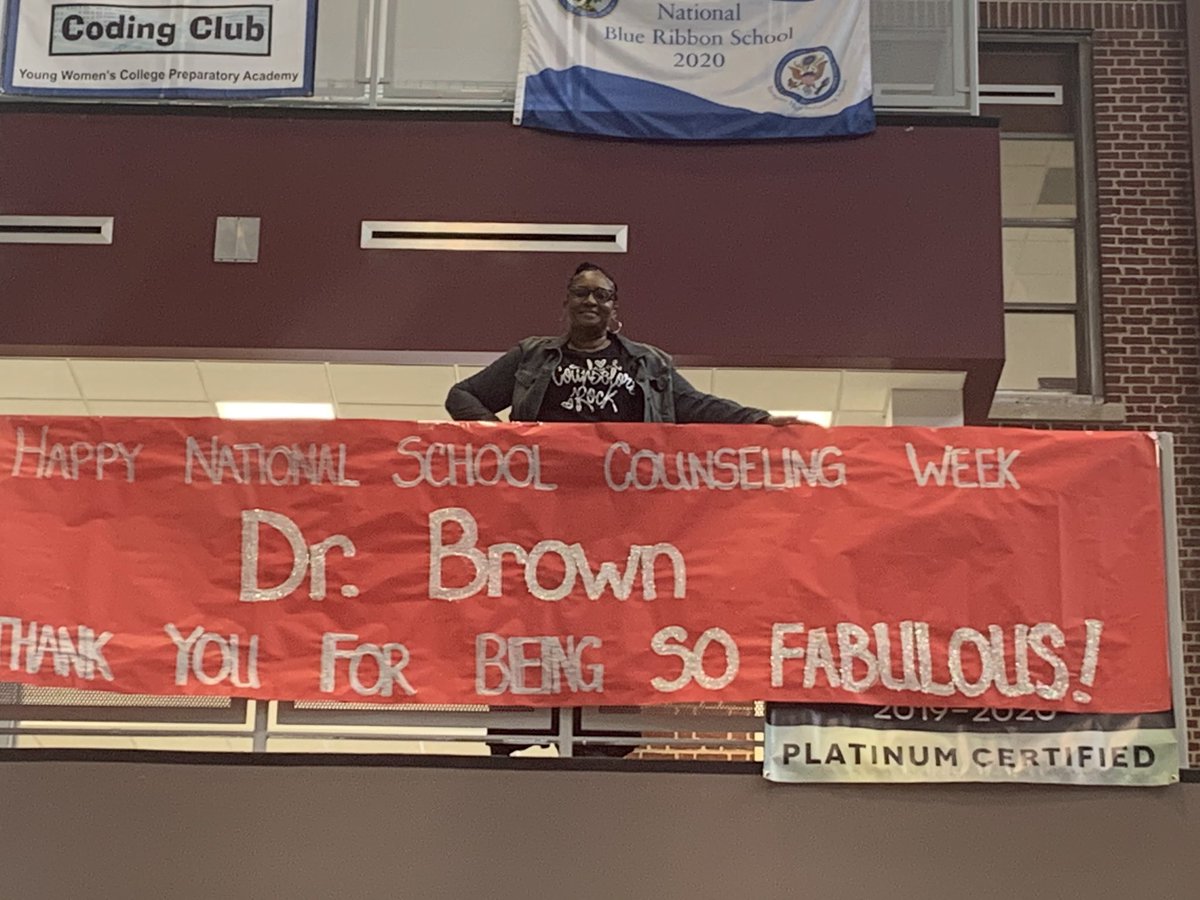 Shout out to @YWCPAHISD counselor, Dr. Brown. We are lucky to have her! @Northwest_HISD @HoustonISD @ywprep #NSCW21 ♥️♥️♥️